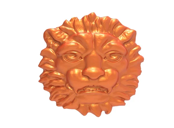 Aslan başı 3D Illustration. bir aslan metal başkanı. Takı başkanı aslan. Aslan altın başkanı. Aslan ahşap başkanı. Aslan şeffaf başkanı. elmas çizik kırık