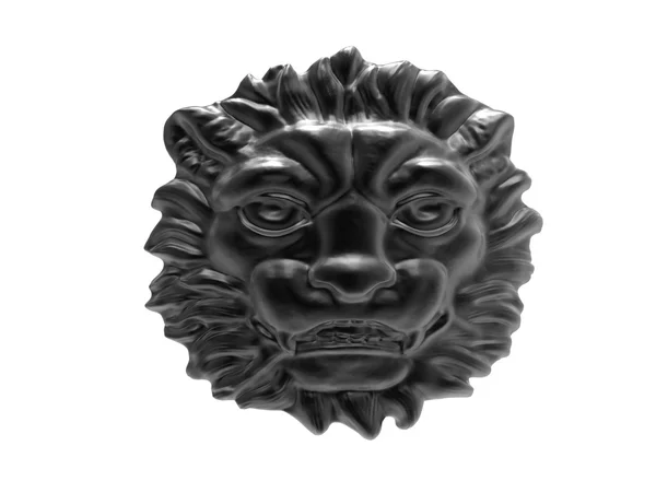 3D illustration av lejonhuvud. metall huvudet av ett lejon. smycken chef för lion. guld-huvudet av lion. trä chef för lion. transparent chef för lion. Diamond knäckt repade — Stockfoto