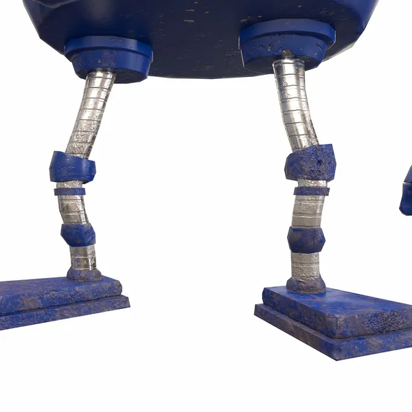 Şirin mavi robotun pil 3d çizim ile