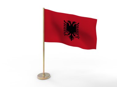 Arnavutluk Cumhuriyeti bayrağı.