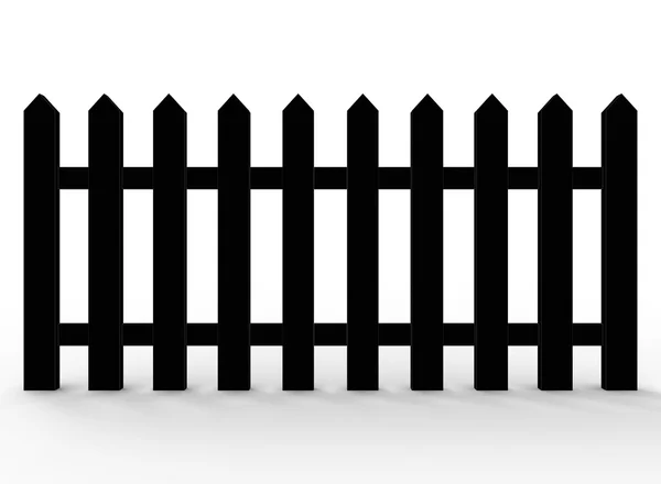 3d illustration of simple fence. — Stock Photo, Image