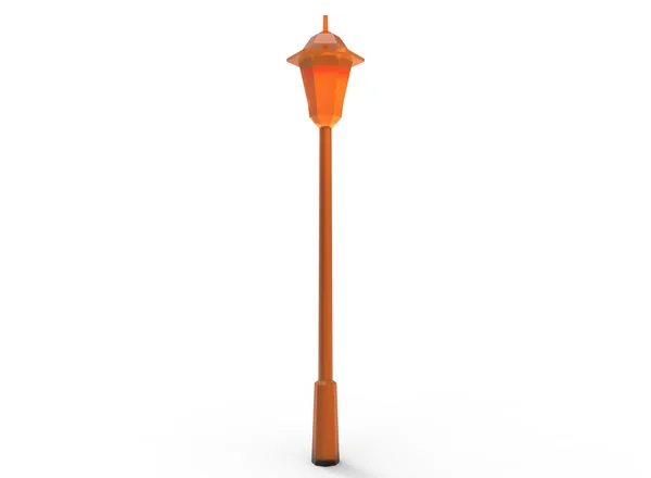 Illustration 3D de lampadaire simple . — Photo