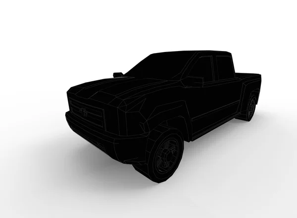 Illustration 3D de la camionnette . — Photo