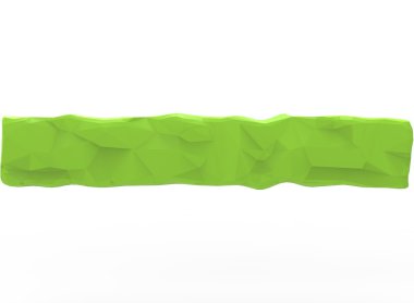 Yeşil günlük 3d illüstrasyon.