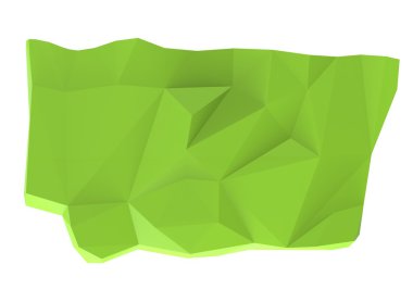 Yeşil günlük 3d illüstrasyon.