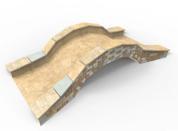 Köprü 3D çizimi.