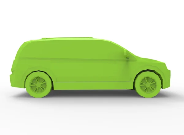 3D illustration av skåpbilen. — Stockfoto