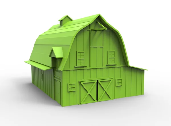 3D ilustrace jednoduché stodoly. Royalty Free Stock Obrázky