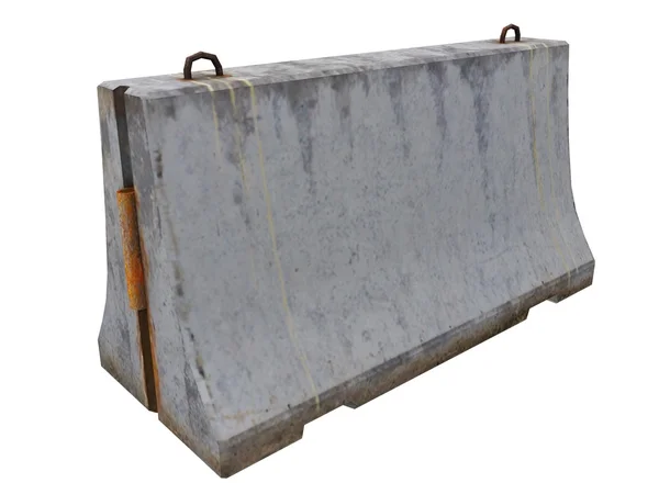 Basit beton bariyer 3d illüstrasyon. 