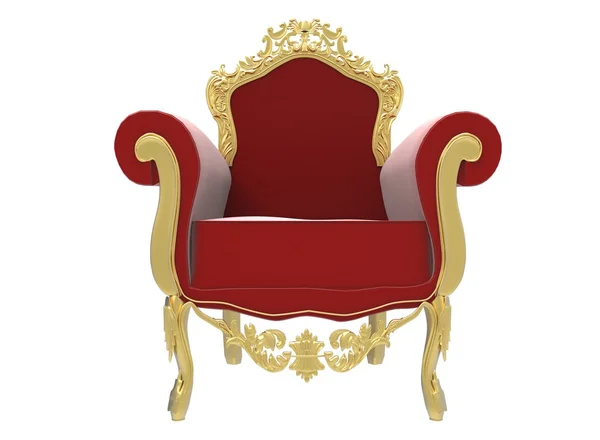 Ilustracja 3D luksusowego, klasycznego krzesła. — Zdjęcie stockowe