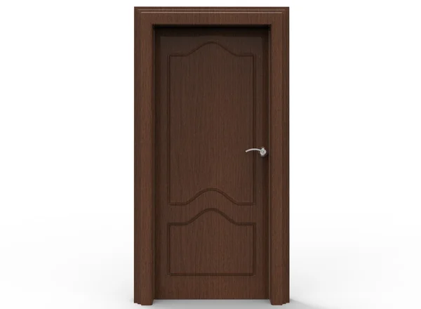 3d illustration of wooden door. — Stock Photo, Image