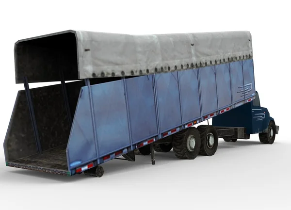 Illustration 3D de camion de module de coton . — Photo