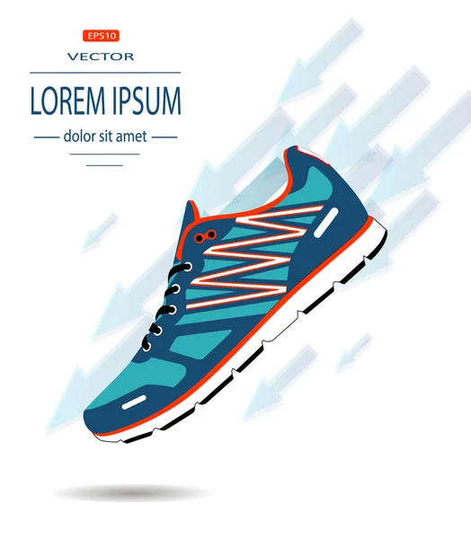 spor ayakkabılar çalıştırmak için. vektör