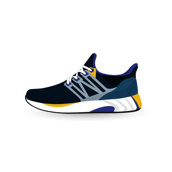 Stylish shoes for running. vector — Stock Vector