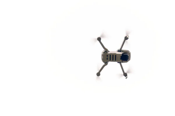 Quadrocopter Pequeno Voo Fechar Isolar — Fotografia de Stock