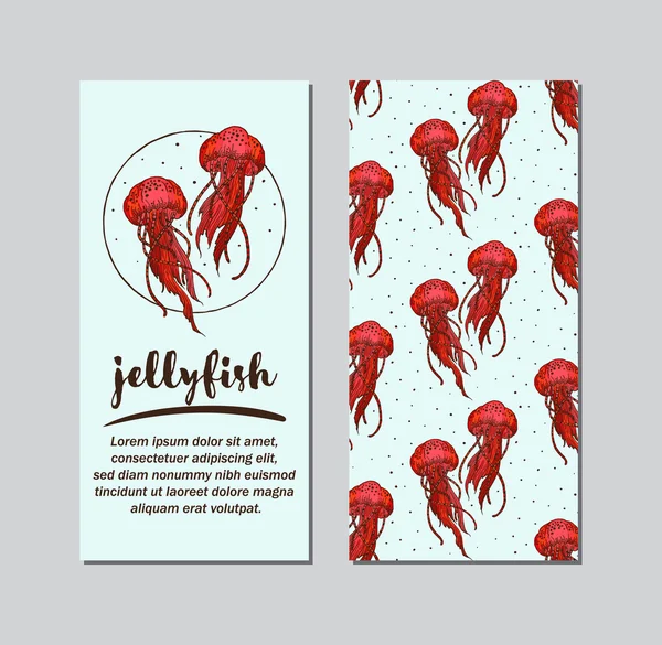 Deniz anası ile vektör el ilanı