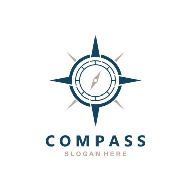 vektör konsepti ile pusula logosu ve sembolü