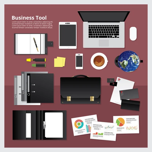 Business Tool vectorillustratie — Stockvector