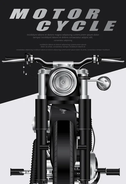 Affiche Chopper Moto Isolé Illustration Vectorielle Illustrations De Stock Libres De Droits