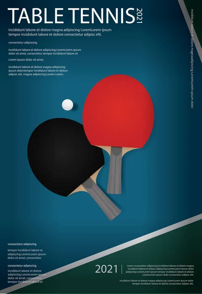 Εικονογράφηση Διανύσματος Πρότυπο Αφίσας Pingpong Διάνυσμα Αρχείου