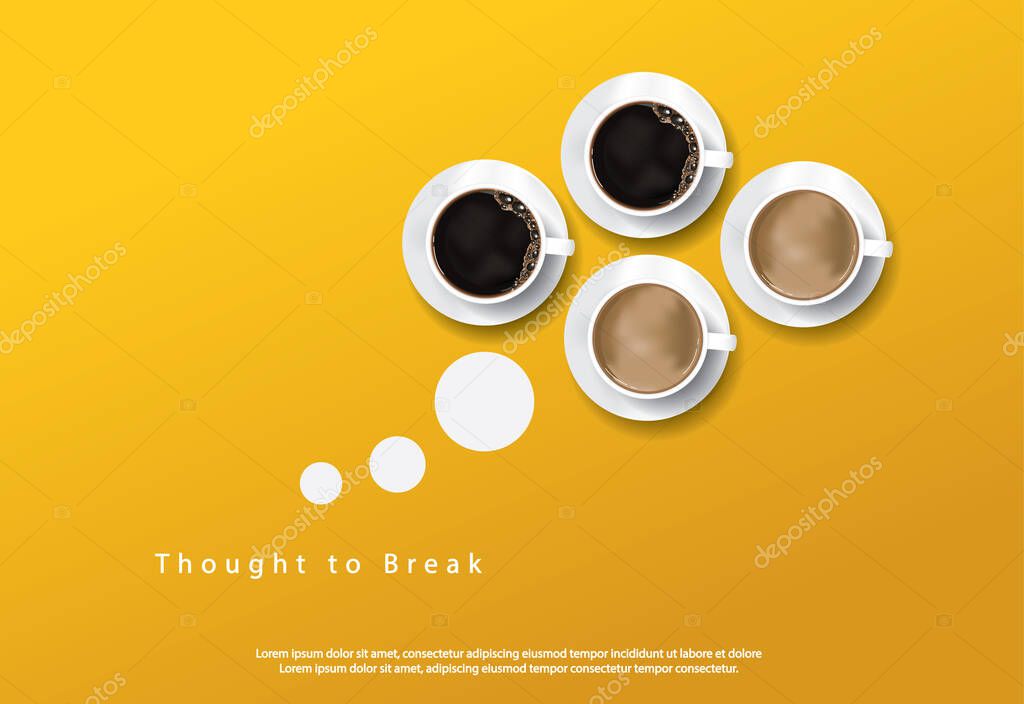 Coffee Poster Advertisement Flayers Vector Illustration
