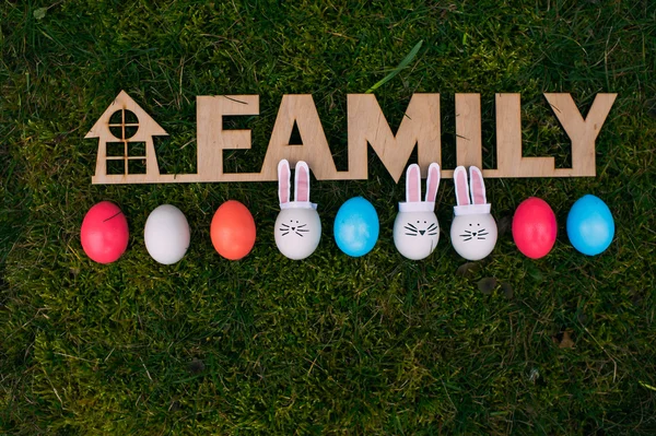 Welcoming home Easter decoration — Stock Photo, Image