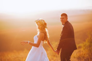 çekici Düğün çifti