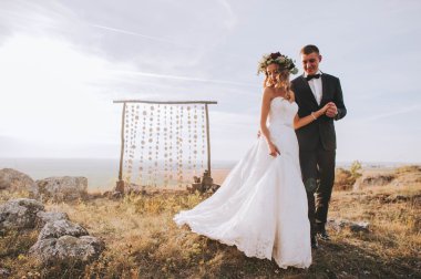 güzel newlyweeds Çift