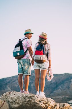 Yunanistan'da tatil Çift