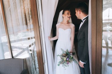 Gelin ve damat balkon