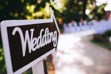 Düğün dekorasyonu - işaretçi