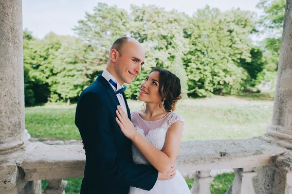 Pareja después de la boda en el parque —  Fotos de Stock