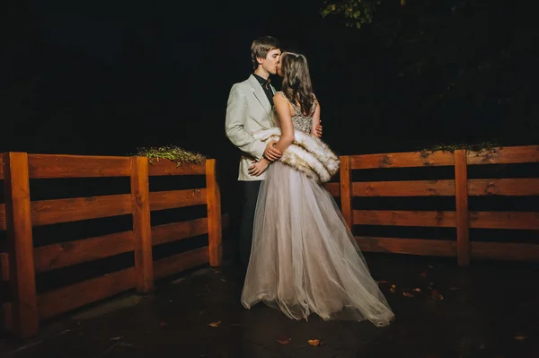 Esküvő pár este — Stock Fotó