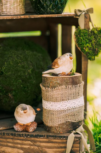 Decoração bonito com pássaros — Fotografia de Stock