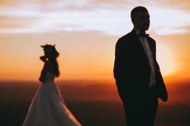 çekici Düğün çifti