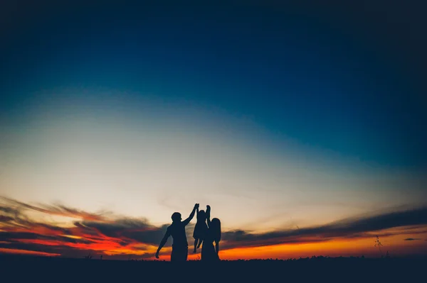 Gelukkig gezin samen — Stockfoto