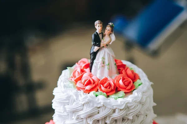 Magnifique gâteau de mariage — Photo