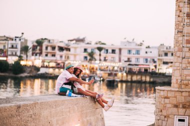 Yunanistan'da tatil Çift