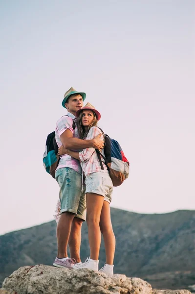 Couple on vacation in Greece — Stock Photo, Image