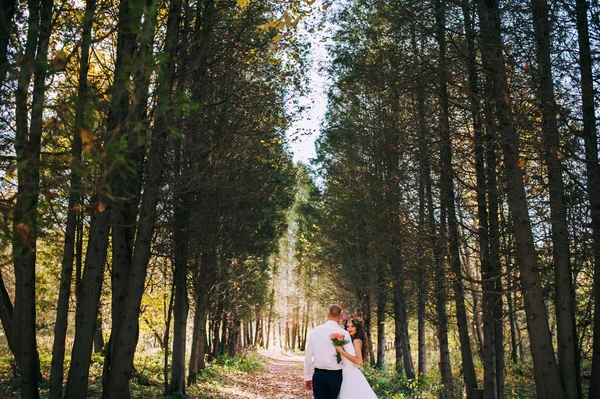 Felice sposa e sposo — Foto Stock