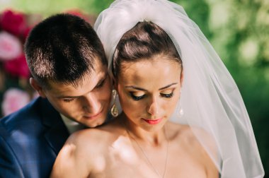 genç bir çift düğün portre