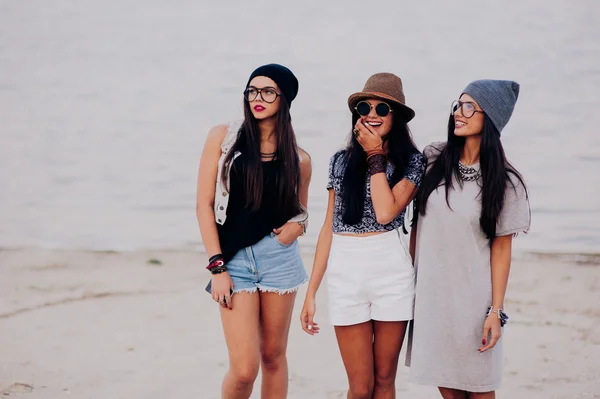 Three beautiful young girls — Stock Photo, Image