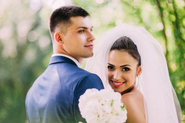 genç bir çift düğün portre