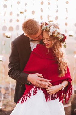 çekici Düğün çifti