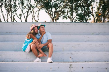 Yunanistan'da tatil Çift