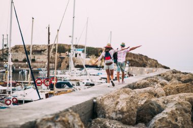 Yunanistan'da tatil Çift
