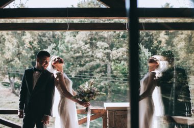 Gelin ve damat balkon