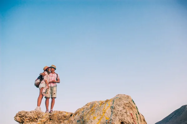 Yunanistan'da tatil Çift — Stok fotoğraf