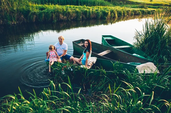 Portrait of a nice family — Stock Photo, Image