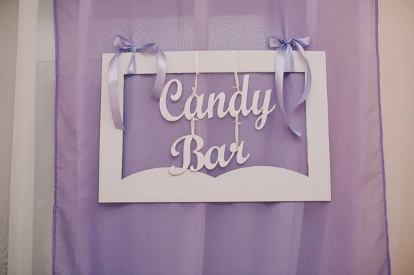 Candy bar sign — Stock Photo, Image